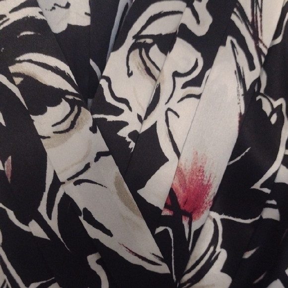 Silk White House Black Market Elegant Black Dress Ptp 16.5" - Picture 12 of 12